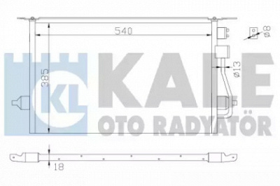 KALE OTO RADYATOR 342880 -  Конденсатор, кондиционер
